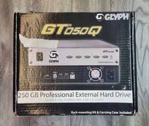 Glyph GT050 250GB Professional FireWire External Hard Drive 
