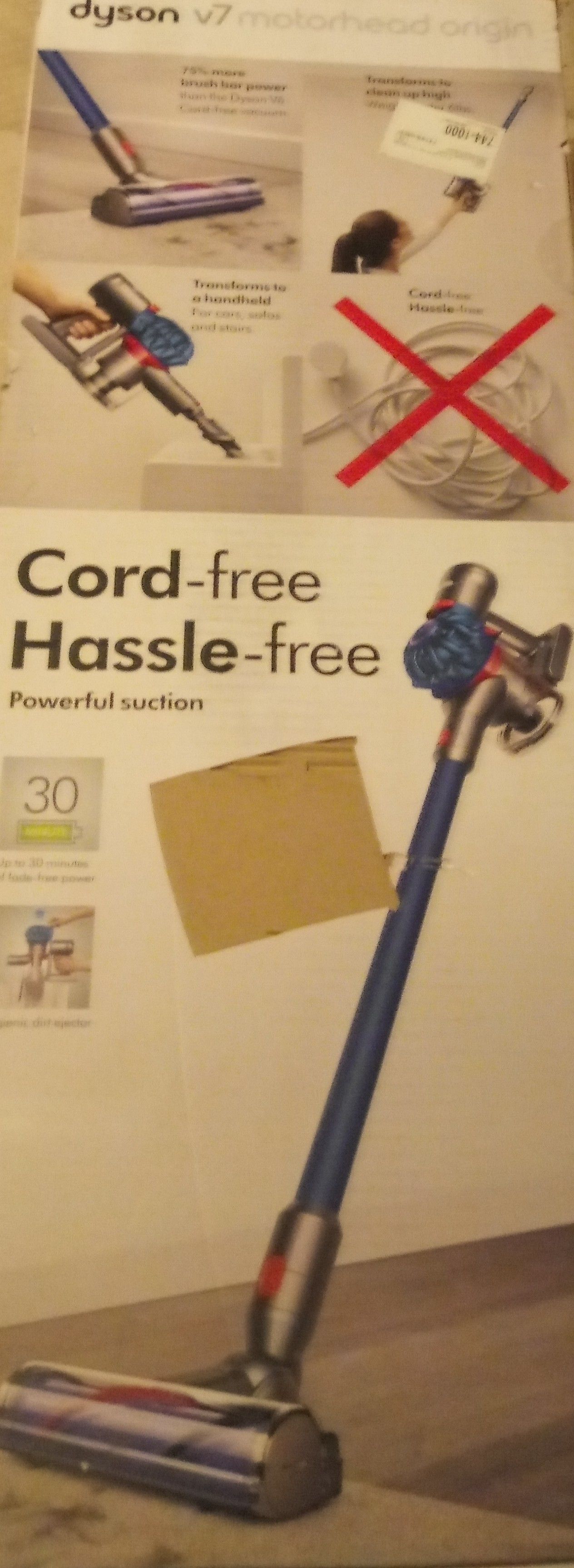 Dyson v7 cord free hassle free vacuum