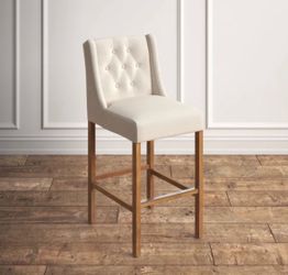 Upholstered bar and counter stool