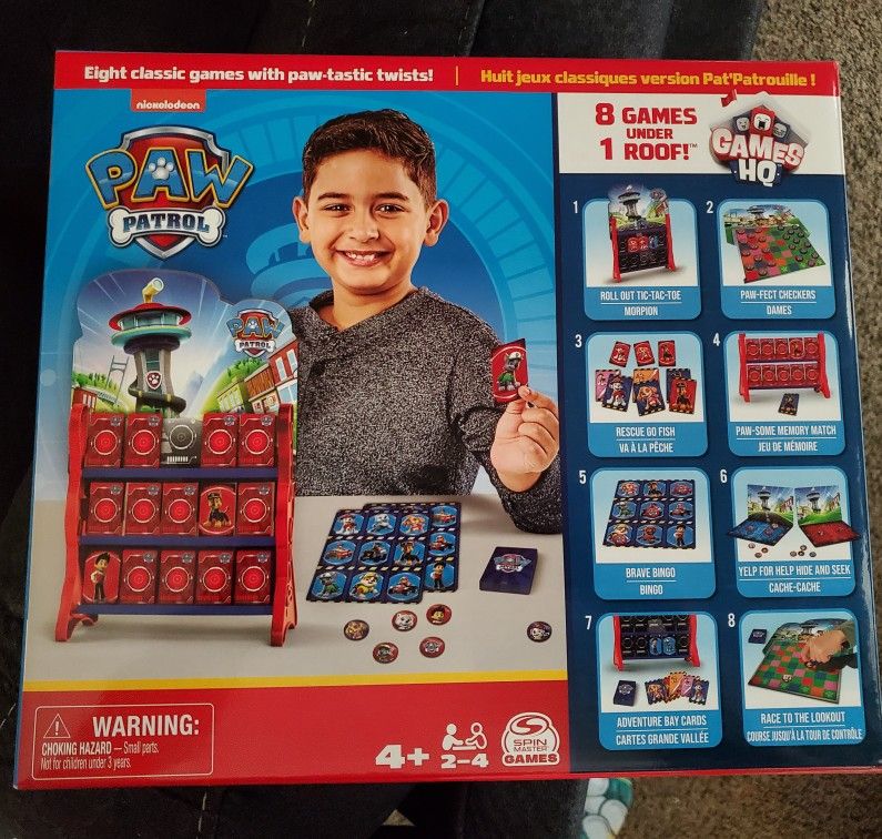 Paw Patrol 8 in 1 Games Set