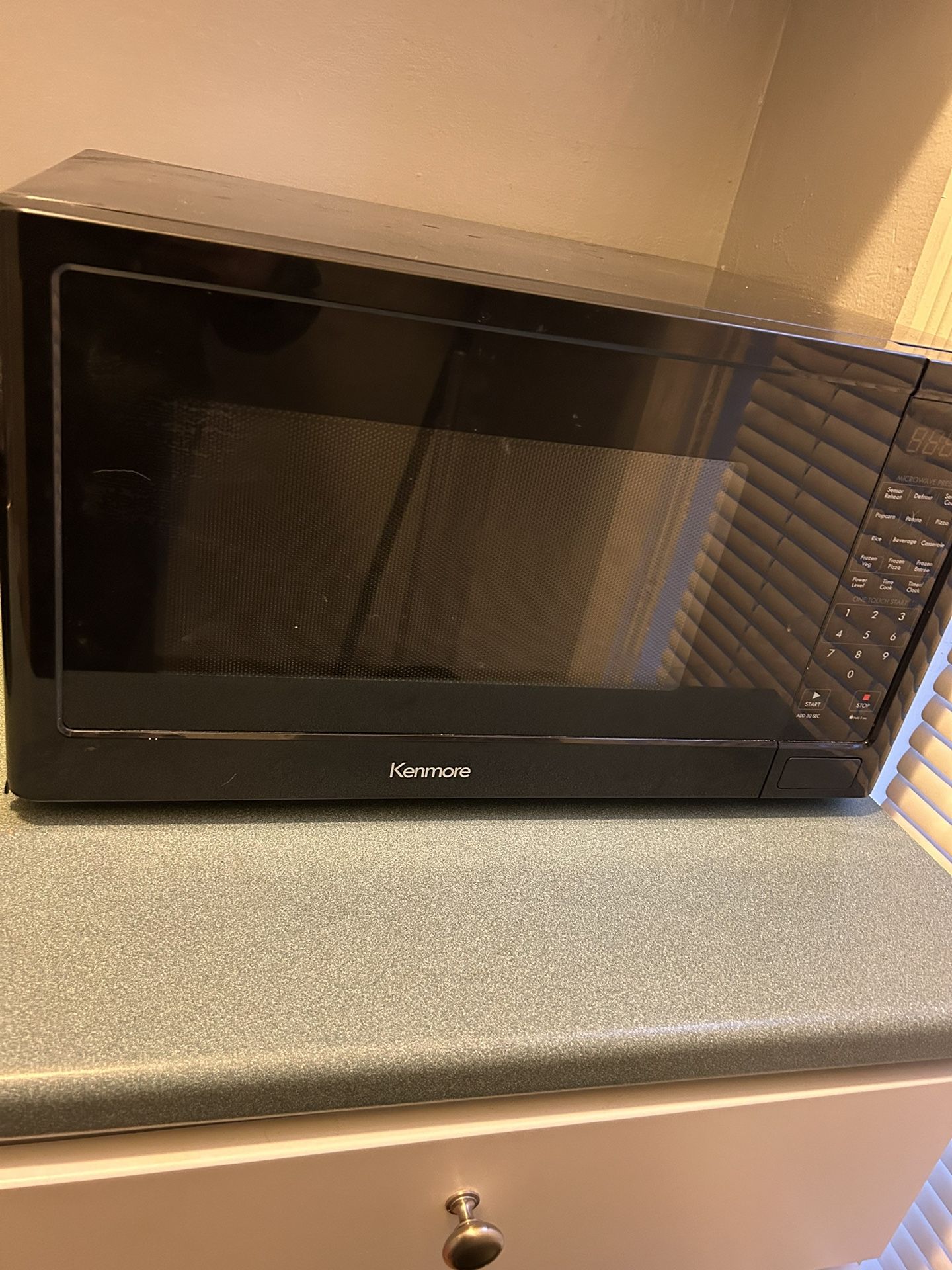 Black microwave 