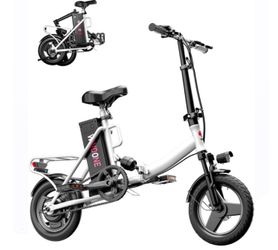 Windone S14 Electric Bike For Adults, Max 19 MPH Speed & 28 Miles Range (PAS), 500WPeak Motor And Lightweight & Portable, Shock Absorbers Electric Bic