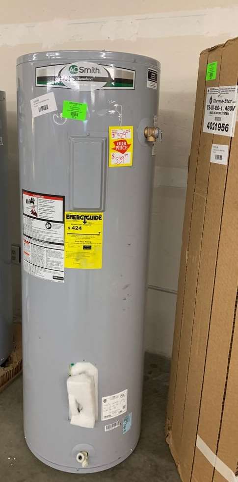 50 gallon AO Smith water heater with warranty YL