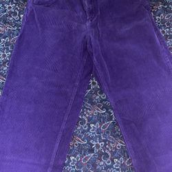 Empyre Skate Purple Corduroy Pants, Loose Fit