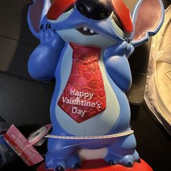 12” Disney Stitch Valentine Blow Mode Decor New