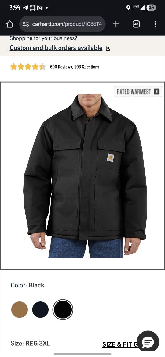 Carthartt Loose Fit Coat - Abrigo Holgado