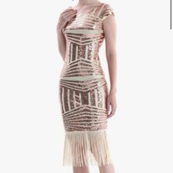Sequins Flapper Gatsby Cocktail Dress