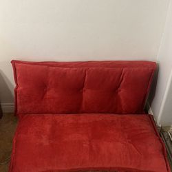 Small Red Couch 
