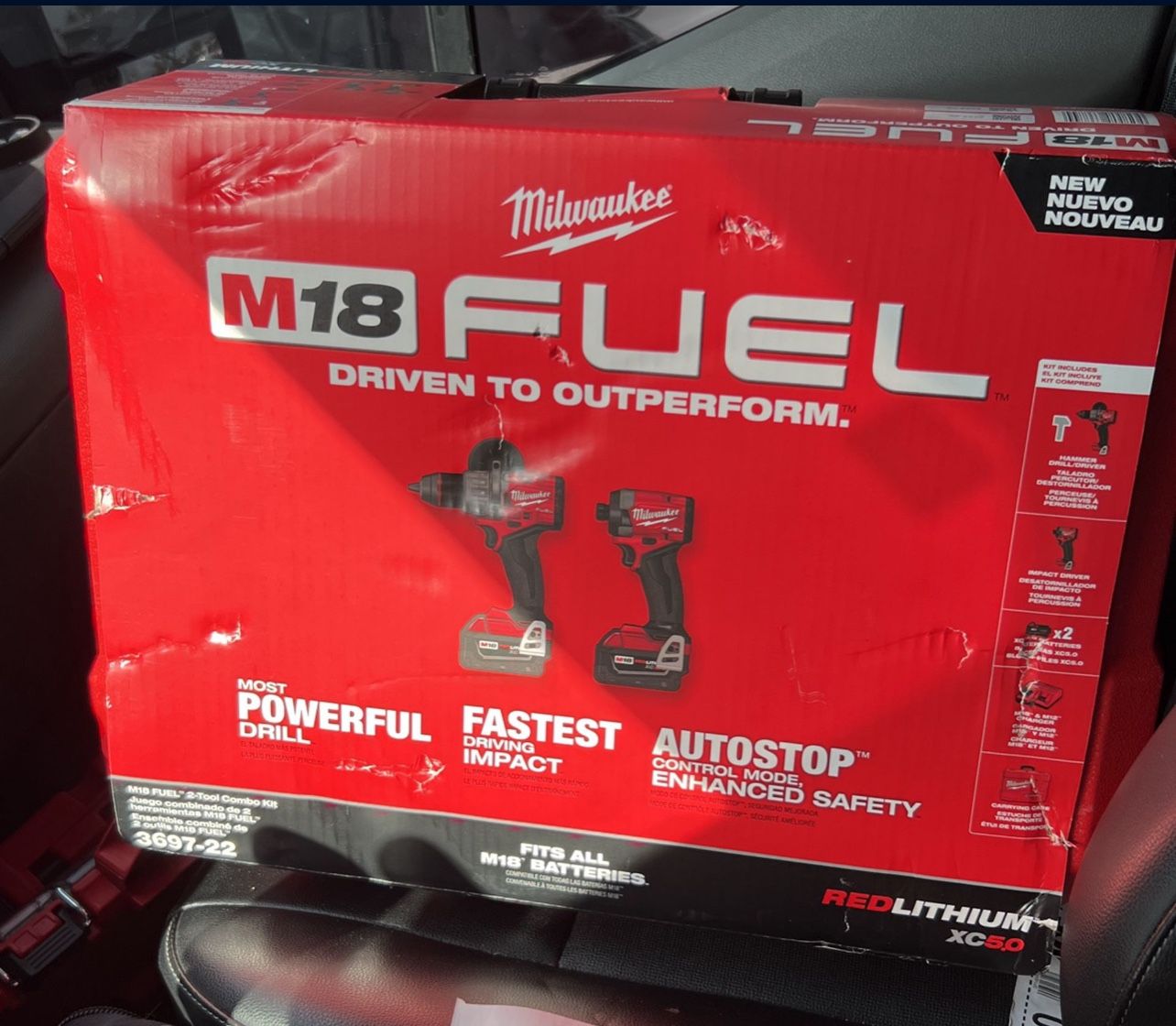 Milwaukee Fuel Impact And Hammer Drill Combo Set