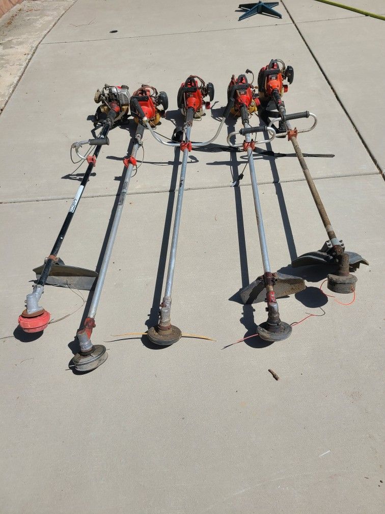 4 SHINDAIWA T25 WEED EATERS 1 KAWASAKI NOT RUNNING