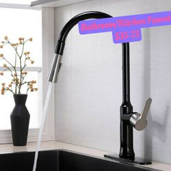   Pull Down Single Handle Kitchen Faucet with Accessories (Part number: YYT078BL-D）