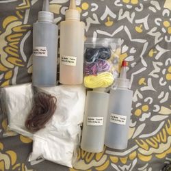 Tie Dye Kit With Rubber Bands String Dyes And More 