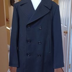 Peacoat, genuine US Navy issue, size 46XL, Very Light Wear, Like New