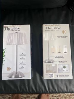 New- Blake Rechargeable Touch Lamp x2