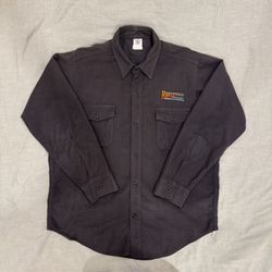 Harley-Davidson Men's Black Embroidered Long Sleeve Button-Up Shirt XL