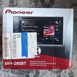 Pioneer AVH-280BT DVD Receiver with 6.2” Display and Bluetooth 