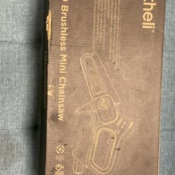 Litheli 6-Inch Mini Chainsaw Cordless, Battery Powered Handheld Electric Chainsaw with Battery, Small Portable Pruning Saw for Tree Trimming, Branch C