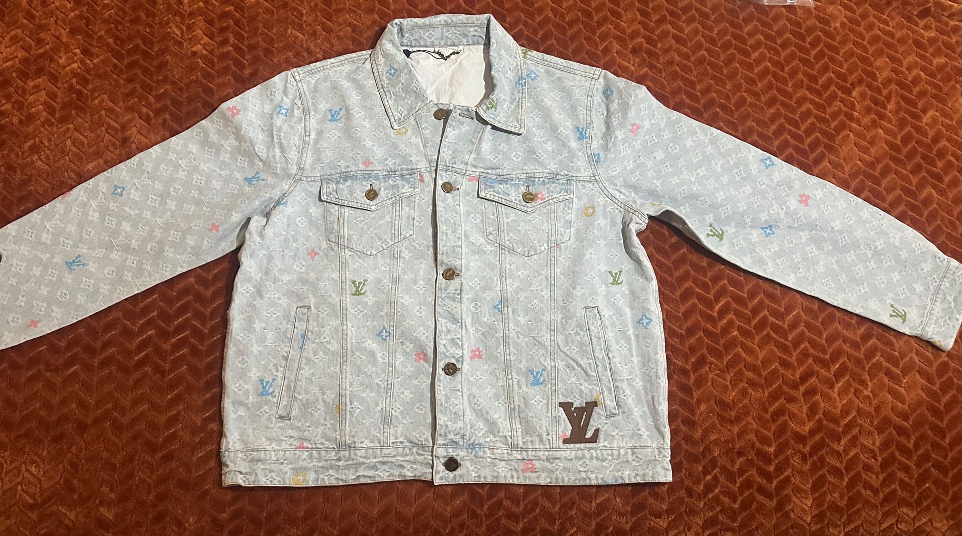Louis Vuitton By Tyler, The Creator Monogram Denim Jacket Washed Indigo