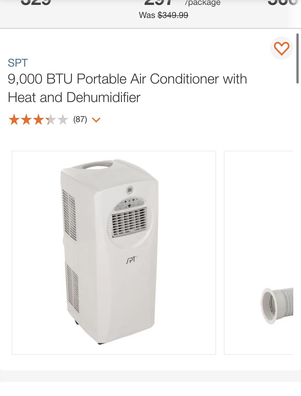 Portable Air Conditioner with Heat and Dehumidifier