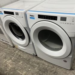 Whirlpool Front Load 27” Washer Electric Dryer Set 