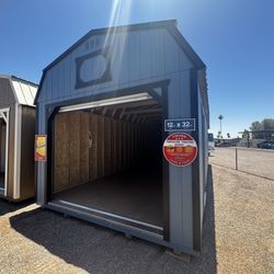12x32 Lofted Garage – Ready for Delivery