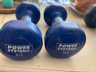 Pair of 8 lbs Power Systems barbell