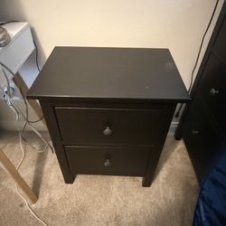 IKEA HEMNES 8-Drawer Dresser & 2 Nightstands Set – Black (black Brown) 