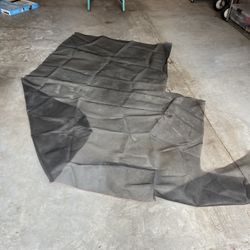 Black plastic mesh screen