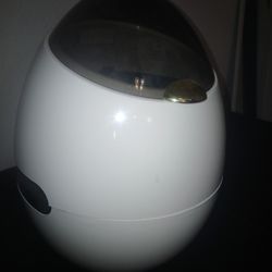 Egg-Shaped Trash Can