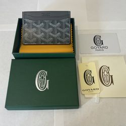 Goyard Saint-Sulpice Card Holder Wallet - GRAY Leather - with Box