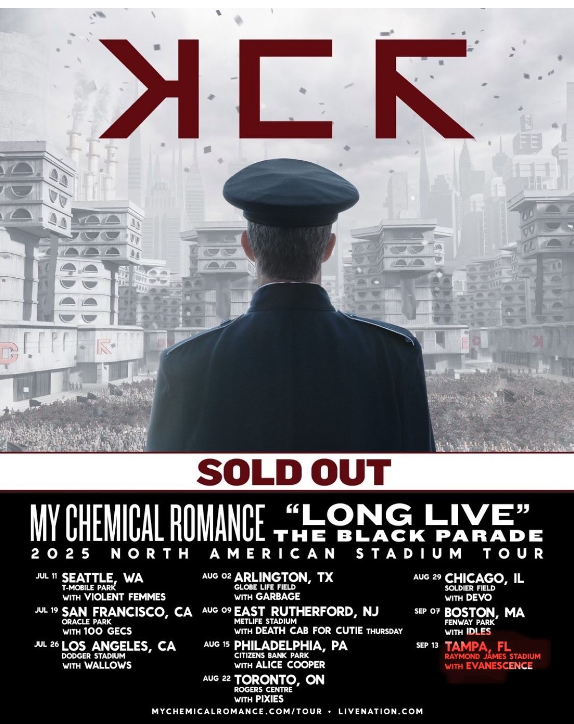 Concert Tickets - My Chemical Romance - Tampa FL 09-13-2025