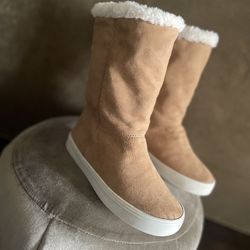 Faux-Fur Lined Faux-Suede Boots for Girls