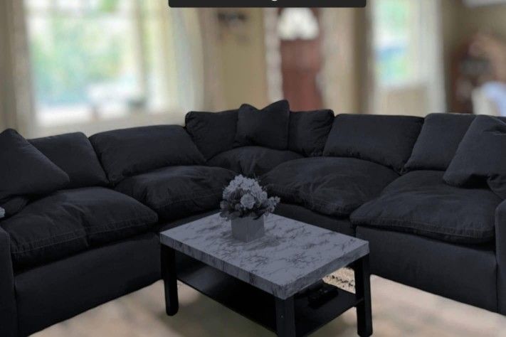 Cloud Modular Sectional Couch Sofa Navy