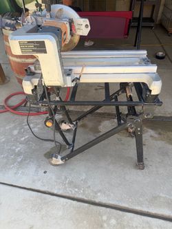 Rigid 10” Wet Tile Saw w/Stand