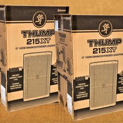 Mackie Thump Bluetooth App Set Powered Speaker PA System 15" Monitors 2800 Watts 215XT DJ Package 🚨 Payment Options Available 🚨 No Credit Needed 🚨 