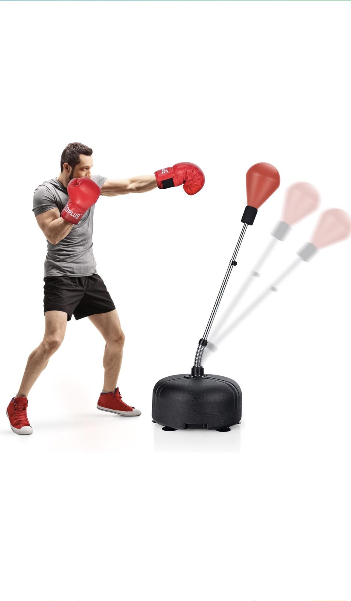 Goplus Punching Bag with Stand for Adults Kids….this Is New 