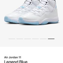 Air Jordan 11 Legend Blue Size 9