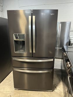 ๐ค Whirlpool 4-Door Refrigerator โ Black Stainless Steel โ๏ธ