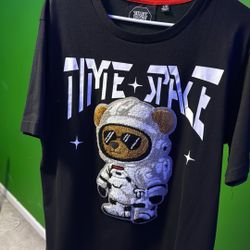 Time Space Bear Tee (Medium) Black Color