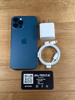 📱 iPhone 12 Pro Max | 256GB | Pacific Blue | AT&T/Cricket Only | Hablo Español