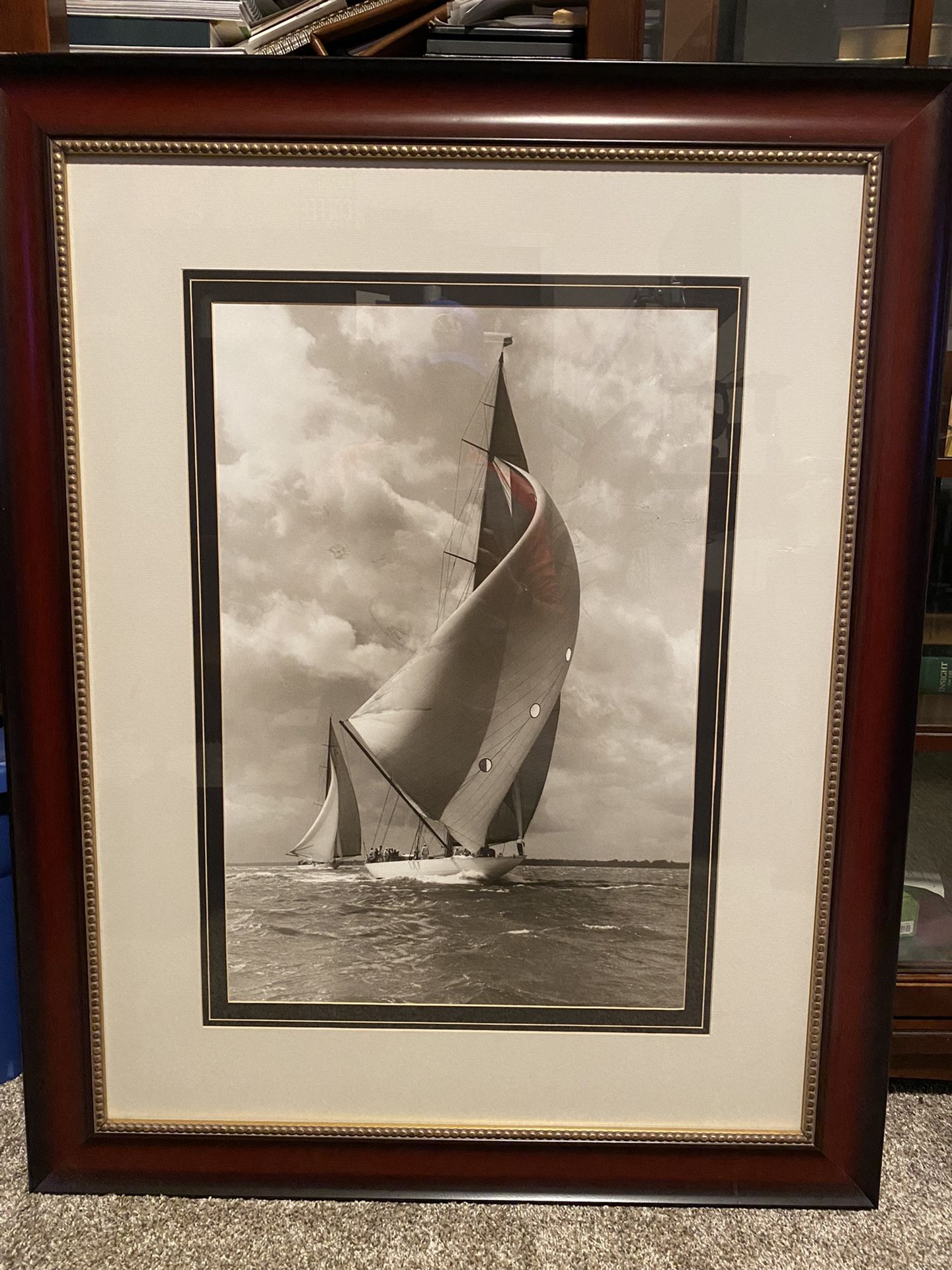 Baken Sailboat Art - Office or Home Decor