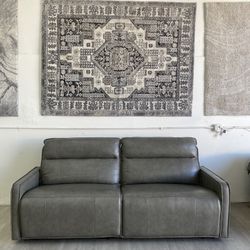 Henredon Keira Leather Zero-gravity Reclining Sofa