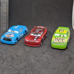 Disney Pixar Cars Diecast Metal Cars Lot Of 3 86 82 123 Mattel 