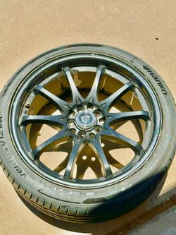 18” black rims and tires