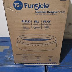 NEW! 15 ft Funsicle pool w/ pump & filter included