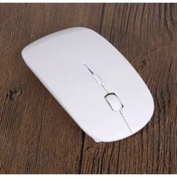 White Wireless Mouse Ultra Slim Fast 2.4Ghz USB For Mac Windows Laptop Computer