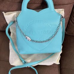 Beautiful Turquoise Leather Purse