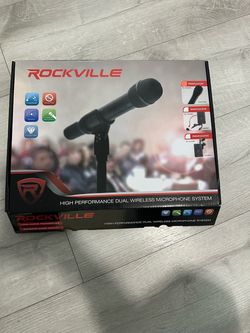 Rockville RWM1201VH VHF Wireless Dual HandHeld Microphone Mic System