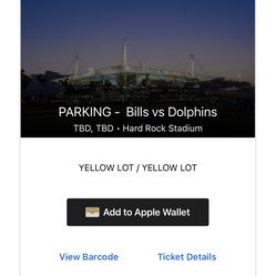 Parking Phins Vs Bills 
