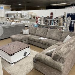 Hoylake Chocolate 3-Piece LAF Chaise Sectional ( sectional couch sofa loveseat recliner options